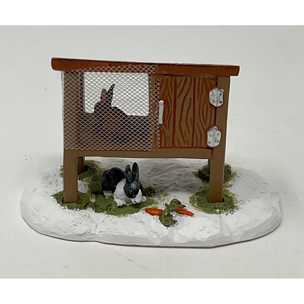 Dept 56 Village Accessories Mistletoe Farm Rabbit Hutch Christmas 6001724
